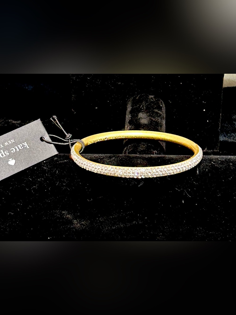 kate spade Razzle Dazzle Bangle Gold Pavé Cubic Zirconia